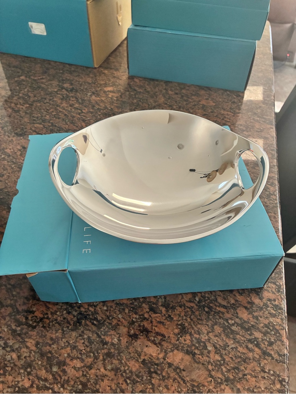 Nambe Handled Bowl BRAND NEW
